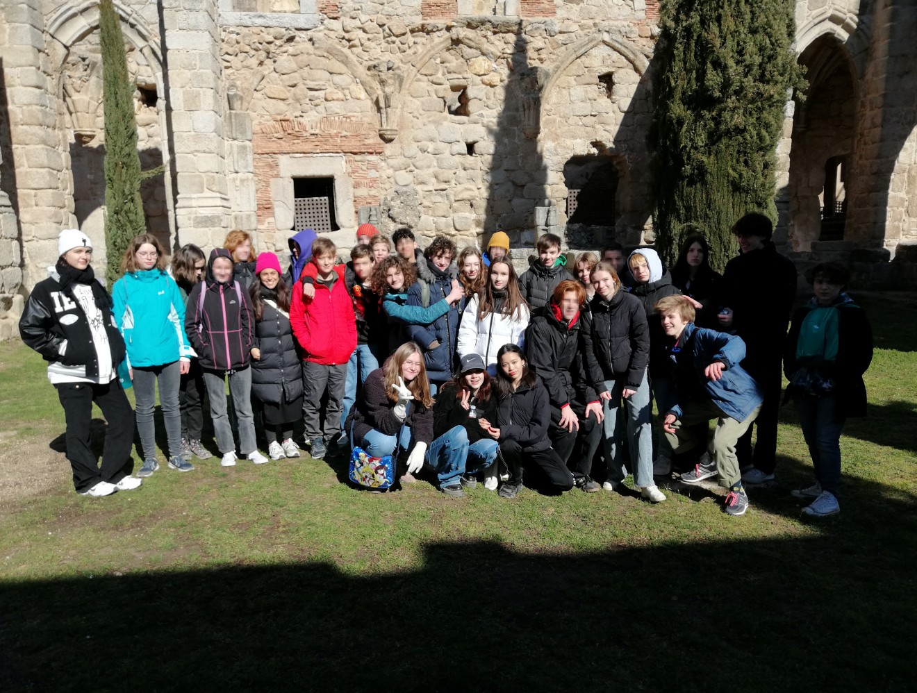 Gruppenfoto in Spanien